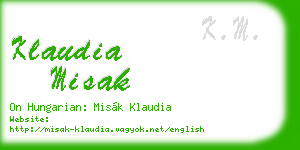 klaudia misak business card